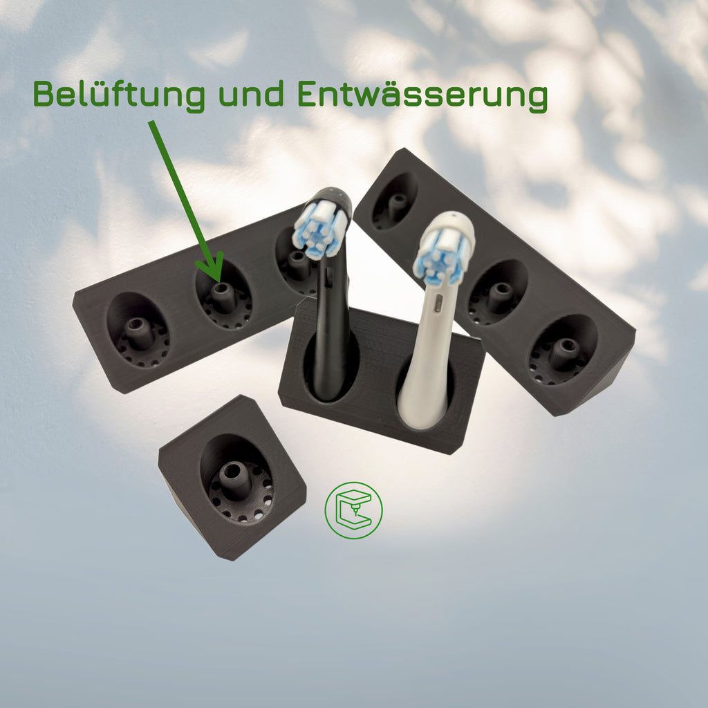 BrushDock – Zahnbürstenkopfhalter für Oral-B iO & Philips Sonicare