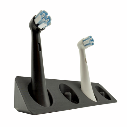 BrushDock – Zahnbürstenkopfhalter für Oral-B ( iO ) & Philips Sonicare - Wandmontage (ohne Bohren)